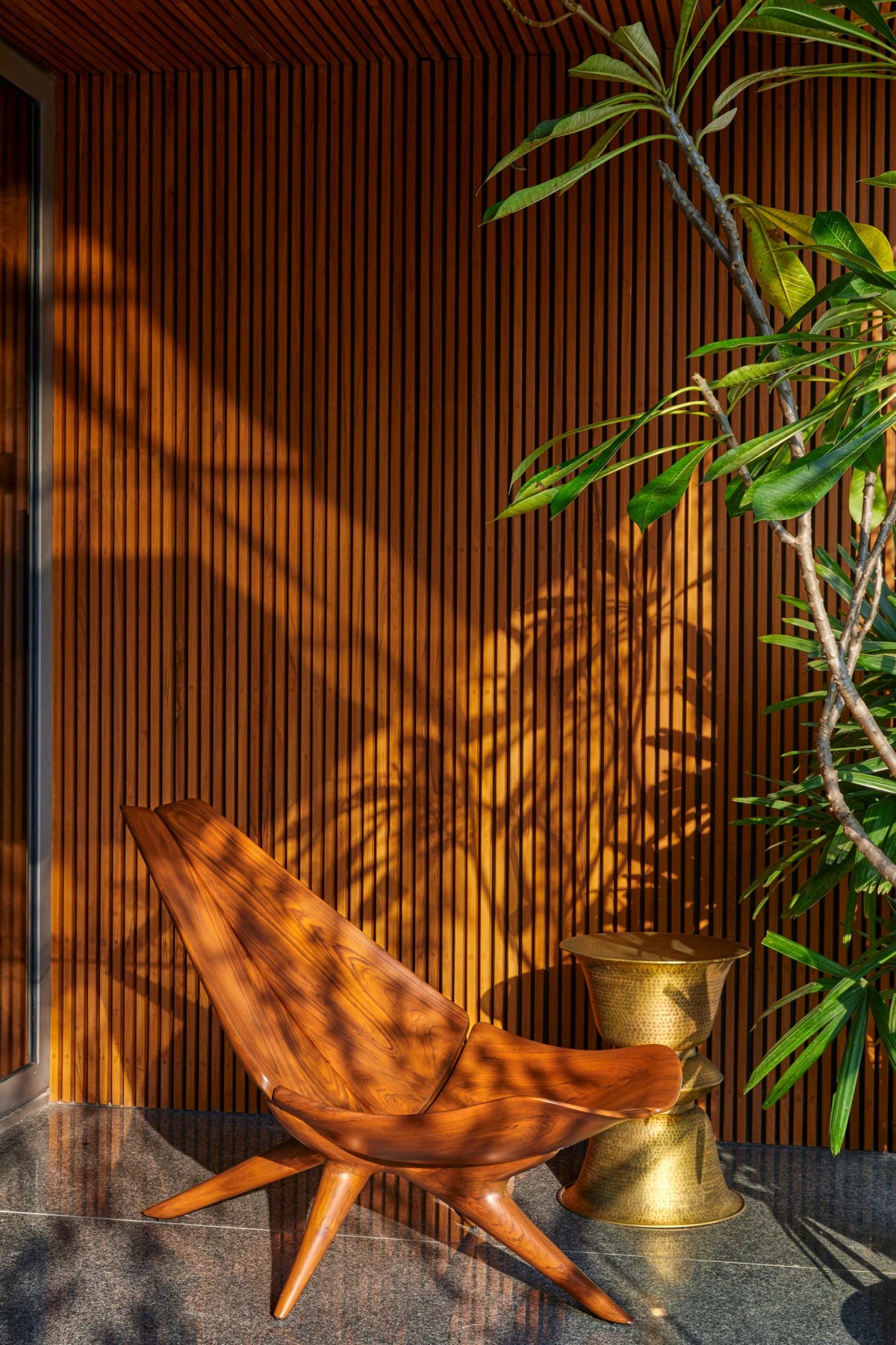 Balcony of Brass Wall House by Studio Lagom