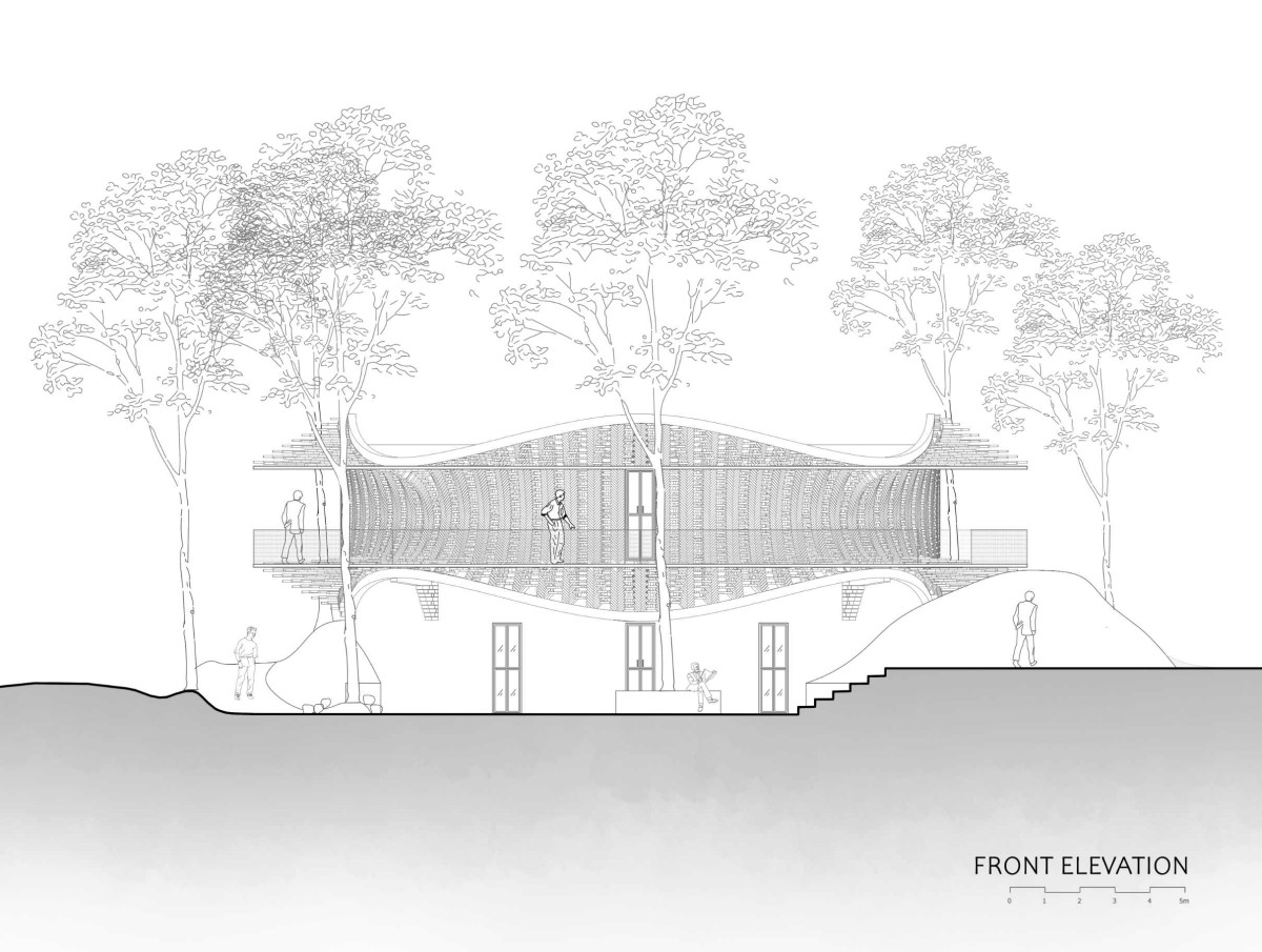 Elevation of Toy Storey Residence by Wallmakers