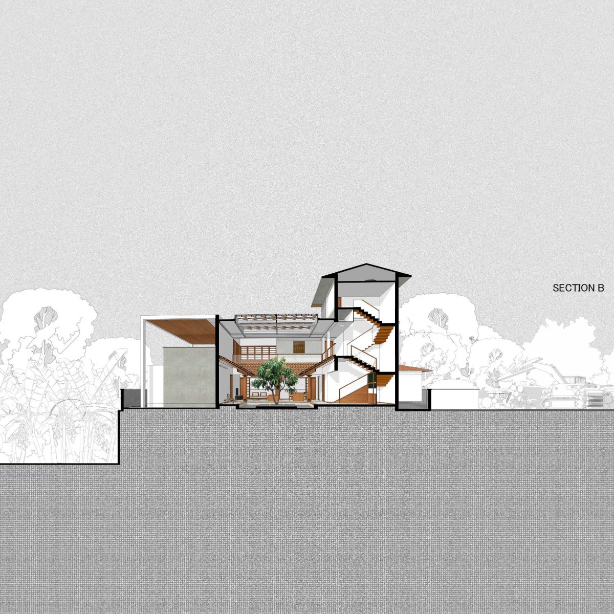 Section B of Peringattil Veedu by Studio Homosapiens