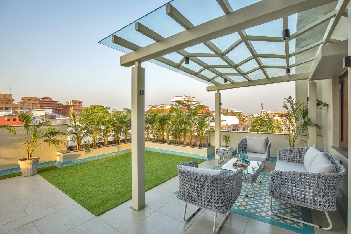 Terrace Gazebo of The Shah House by Jihan Associates