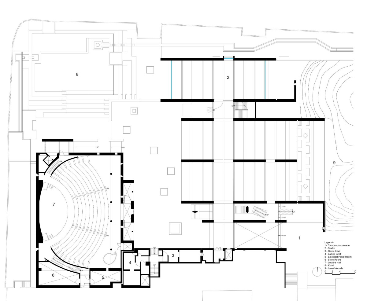 Plan of CEPT University by CCBA Designs