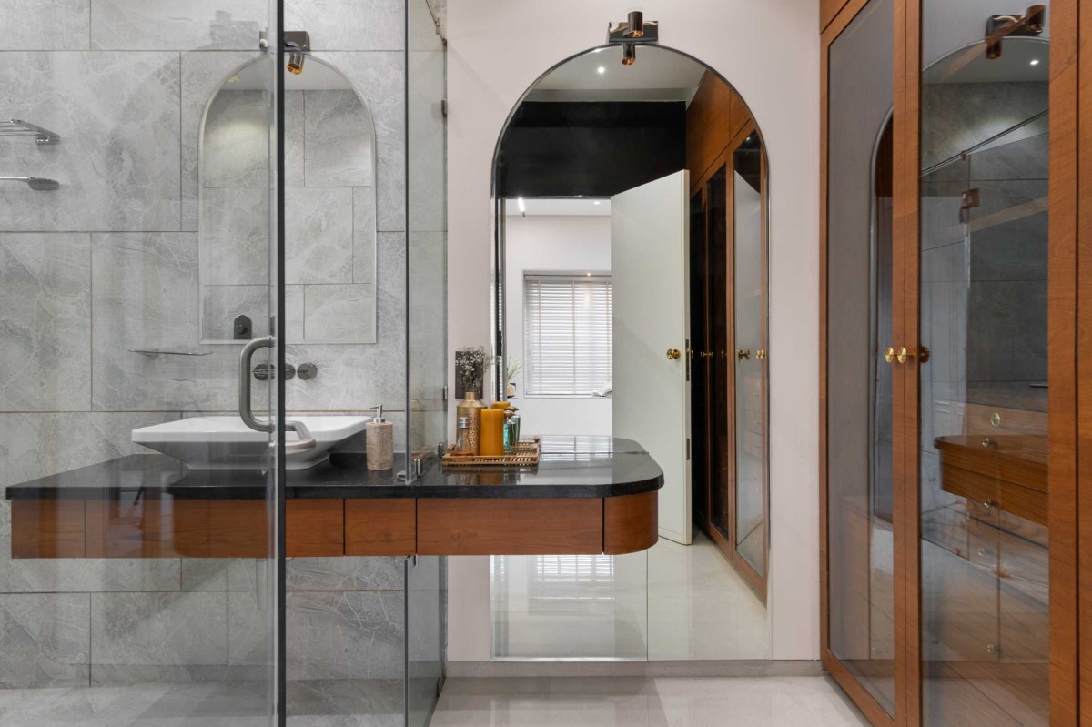 Bathroom of The Arched Penthouse by The Design Alley