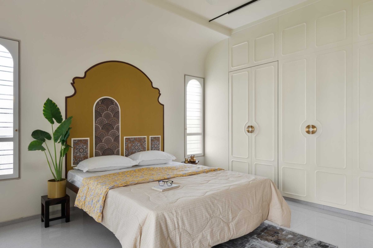 Bedroom of The Arched Penthouse by The Design Alley