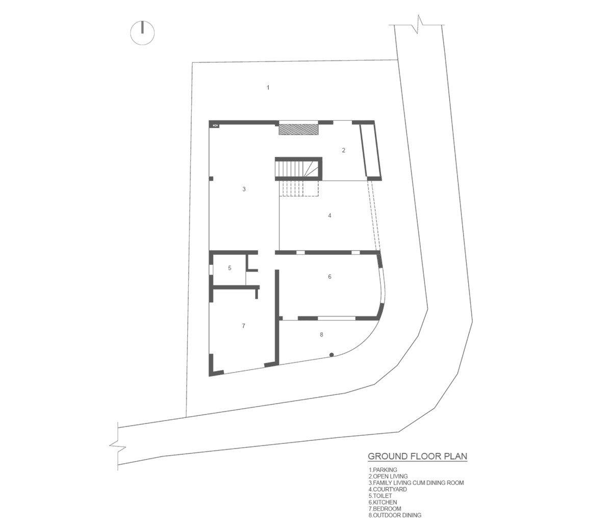 Ground Floor Plan of Meadows House by VSP Architects