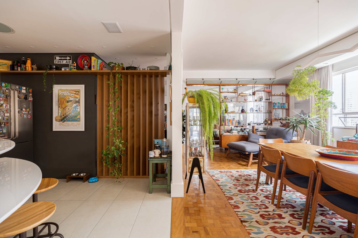 Kitchen to Dining view of Will’s Home by StudioVA Architects