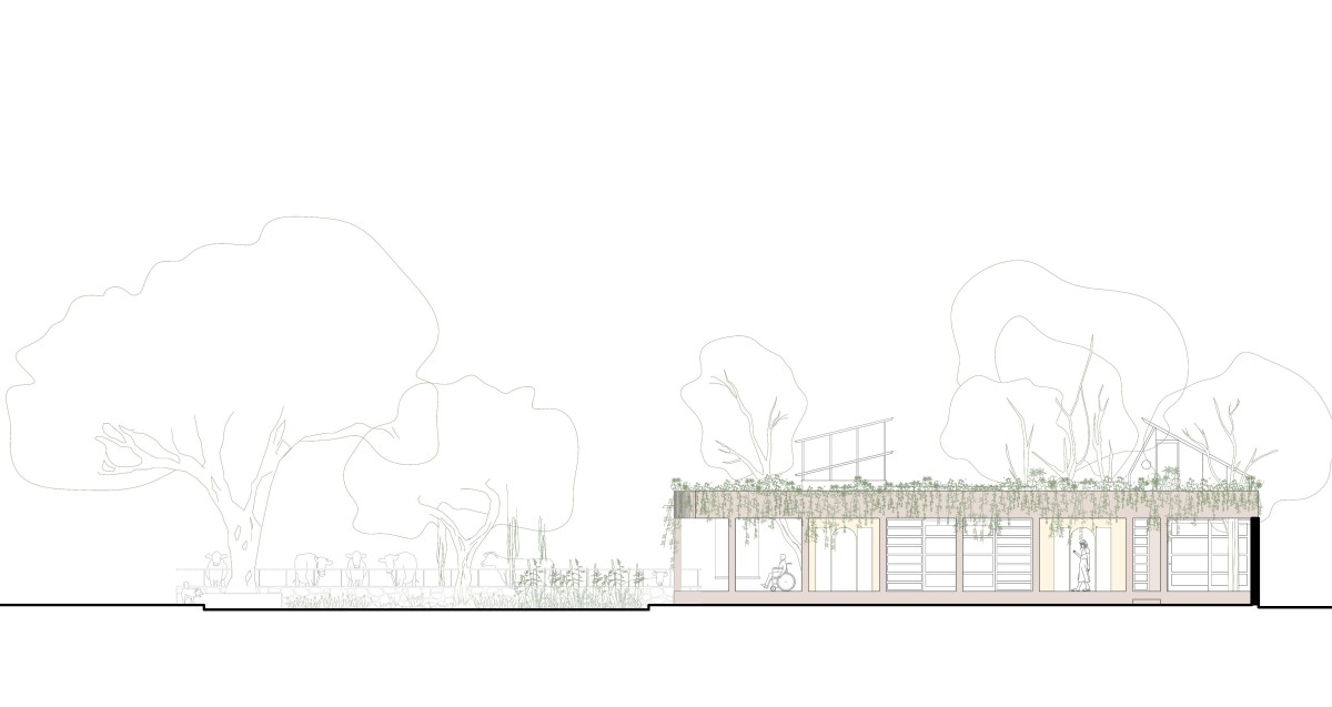 Elevation B of Shed 2.0 by Studio ii