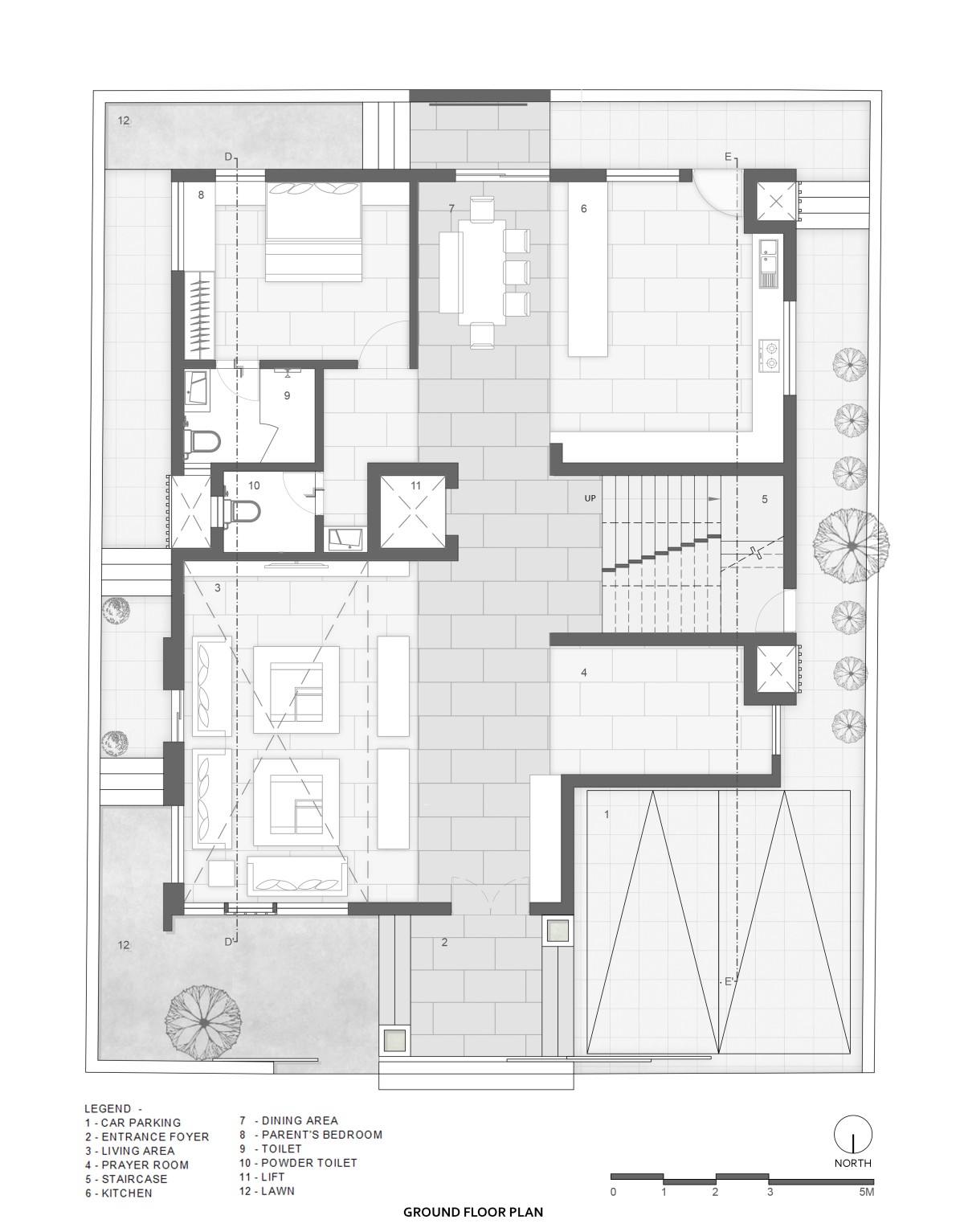 Ground Floor Plan of A piece of Sky by Sparc Design