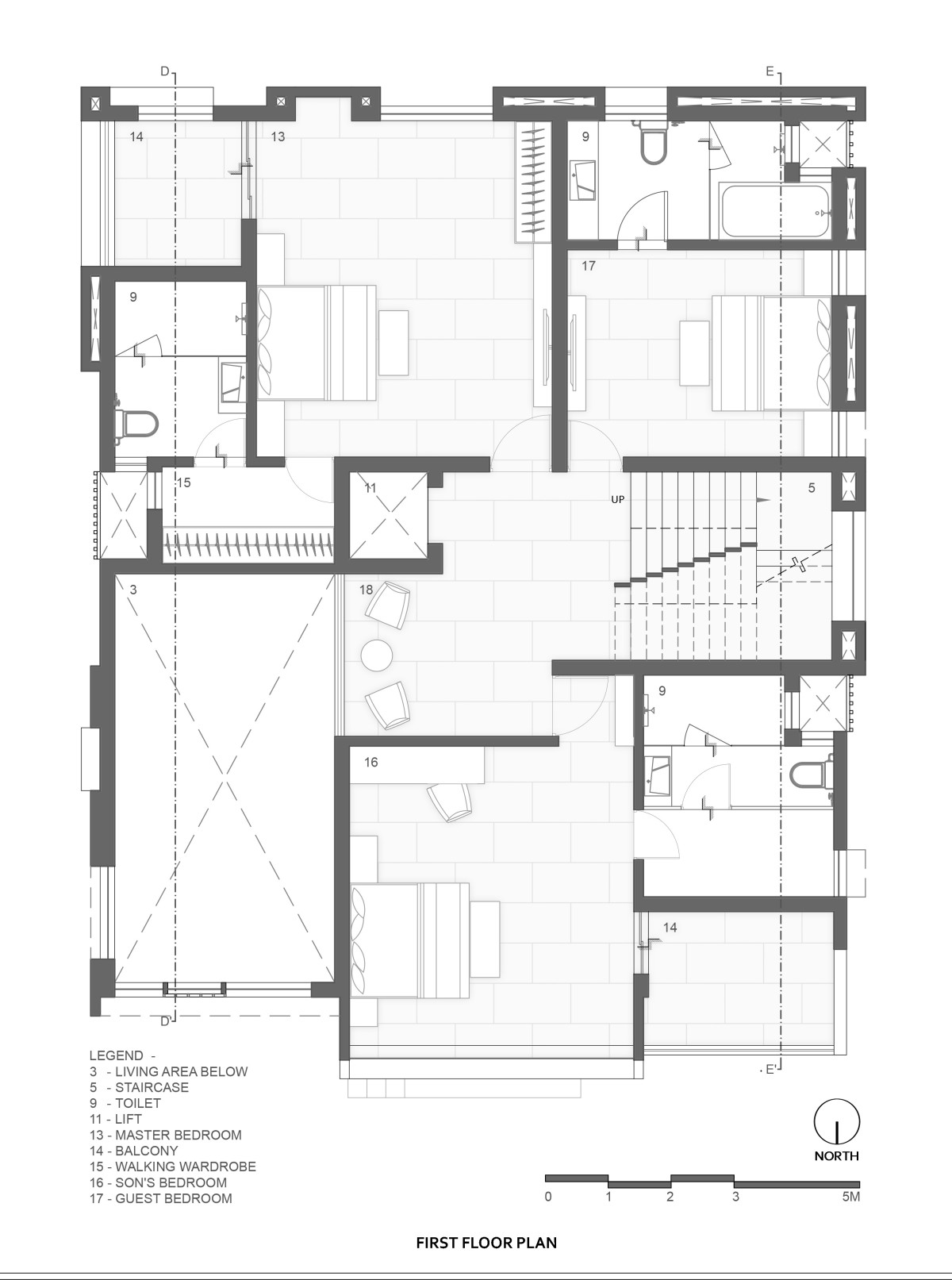 First Floor Plan of A piece of Sky by Sparc Design