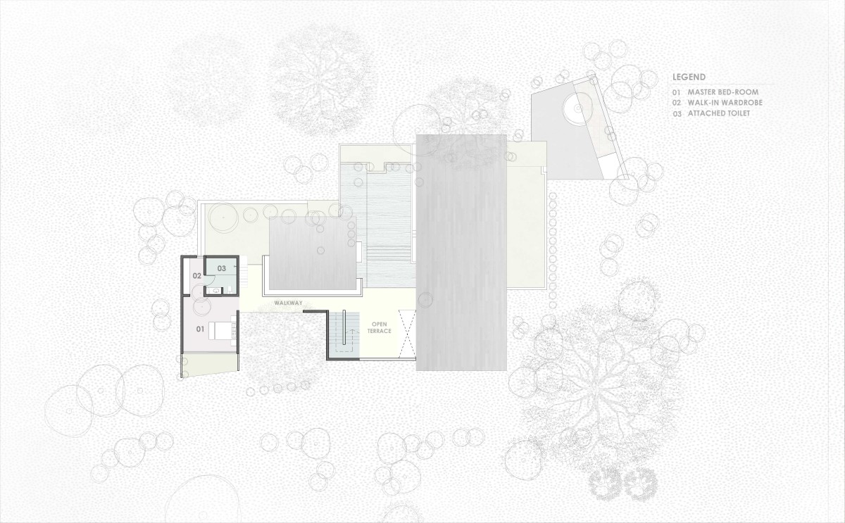 First Floor Plan of Between the Mango Trees by Enviarch Studio