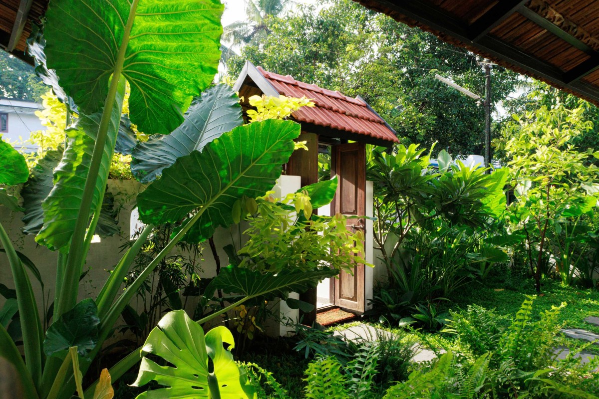 Entrance Porch of Janani Residence by Naked Volume Architecture Studio