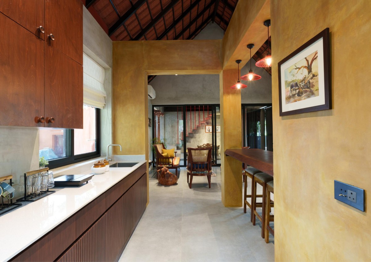 Kitchen and Dining of Villa Prema by The Design Room