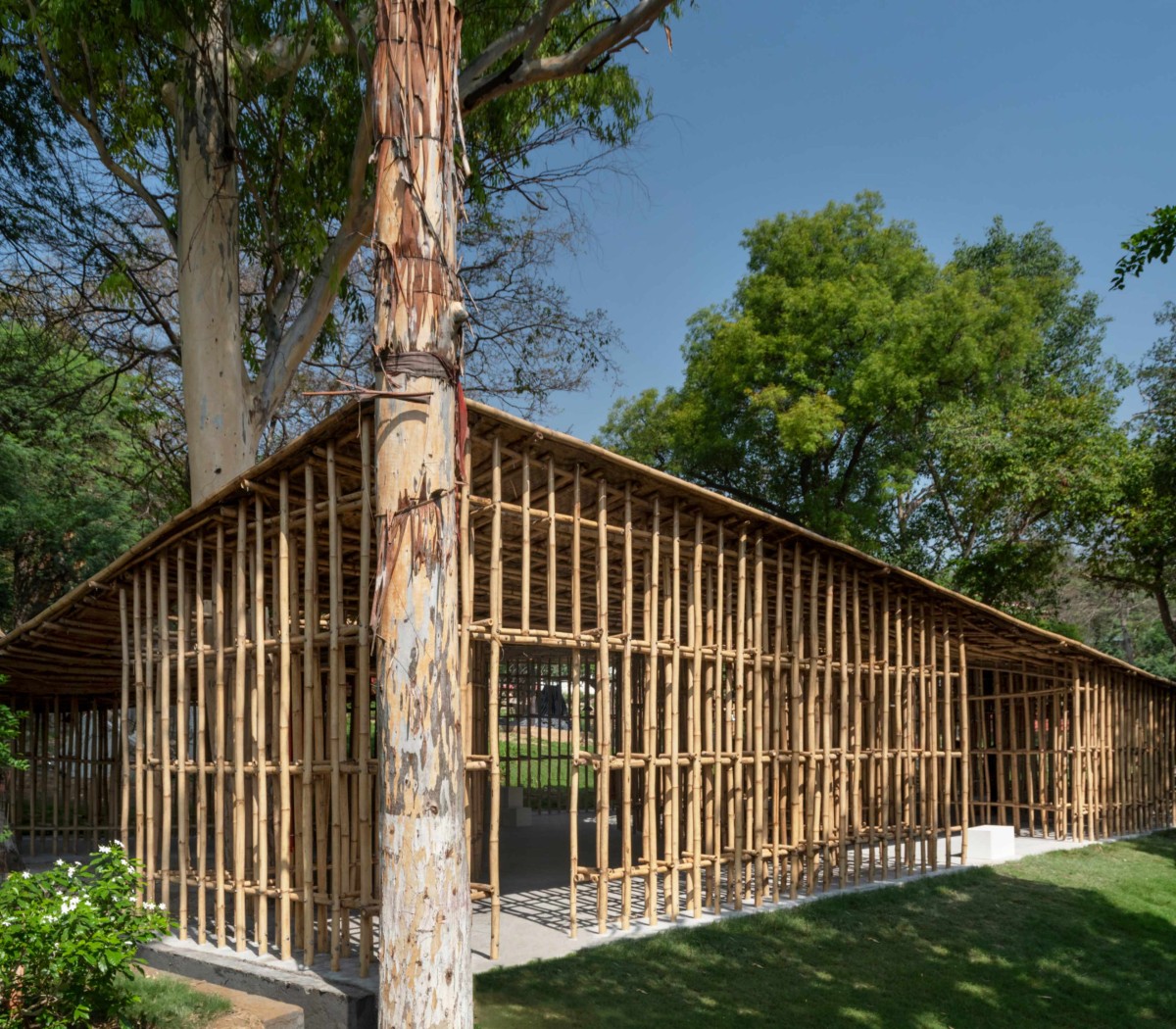 East Elevation of North-East Bamboo Pavilion by  atArchitecture