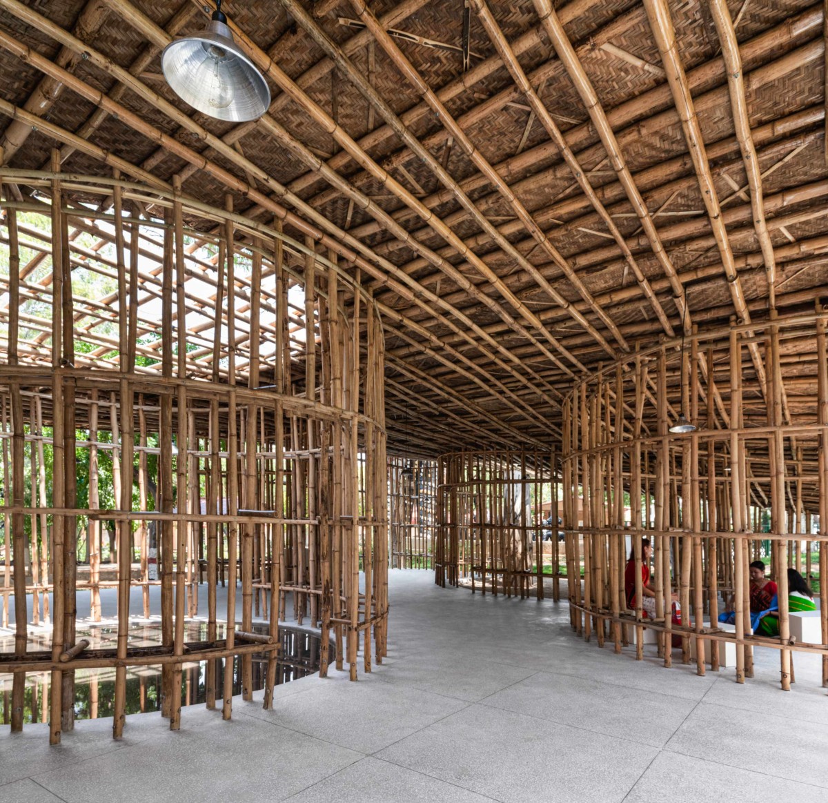 Winding Path of North-East Bamboo Pavilion by  atArchitecture