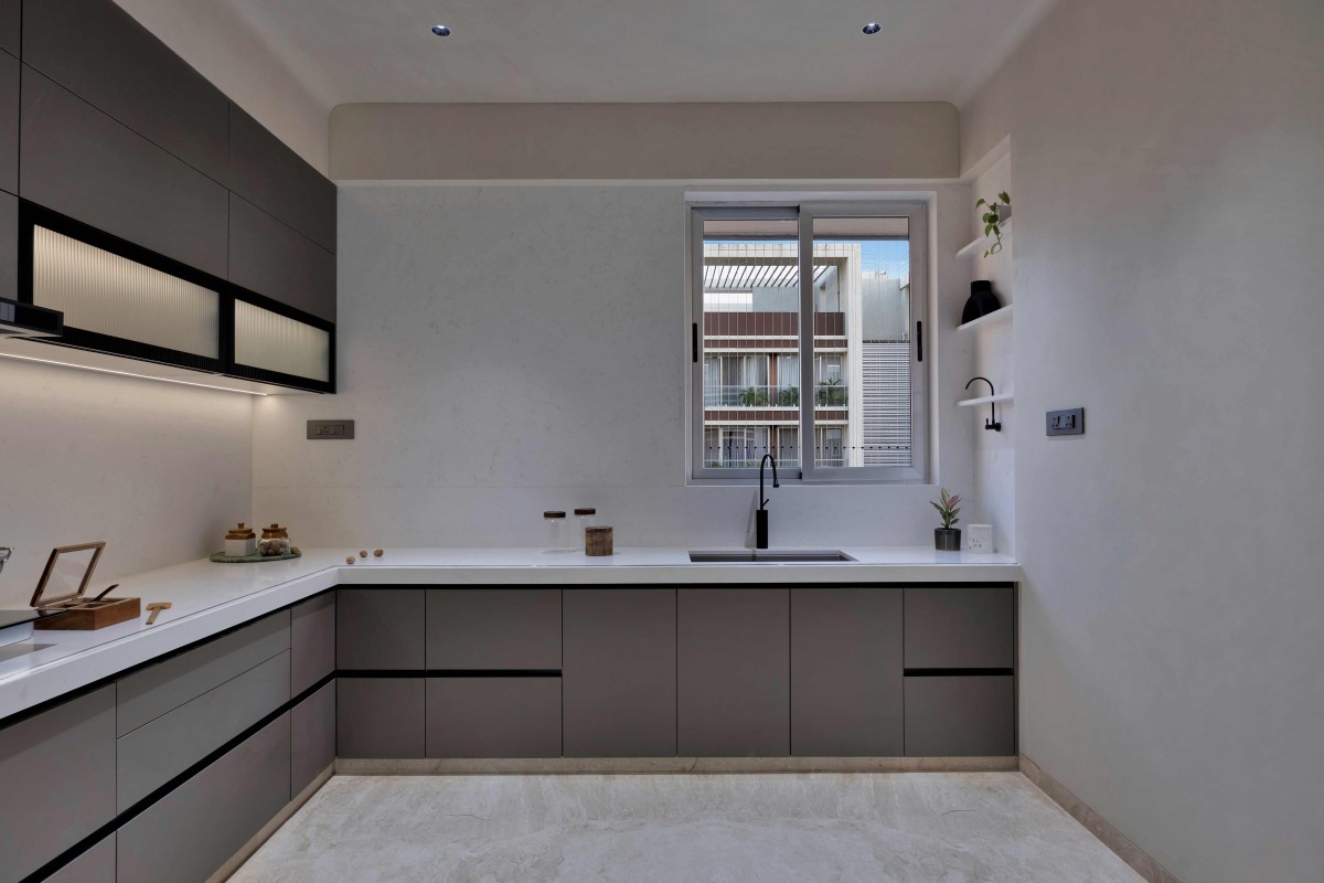 Kitchen of Donda House by Architecture Firm