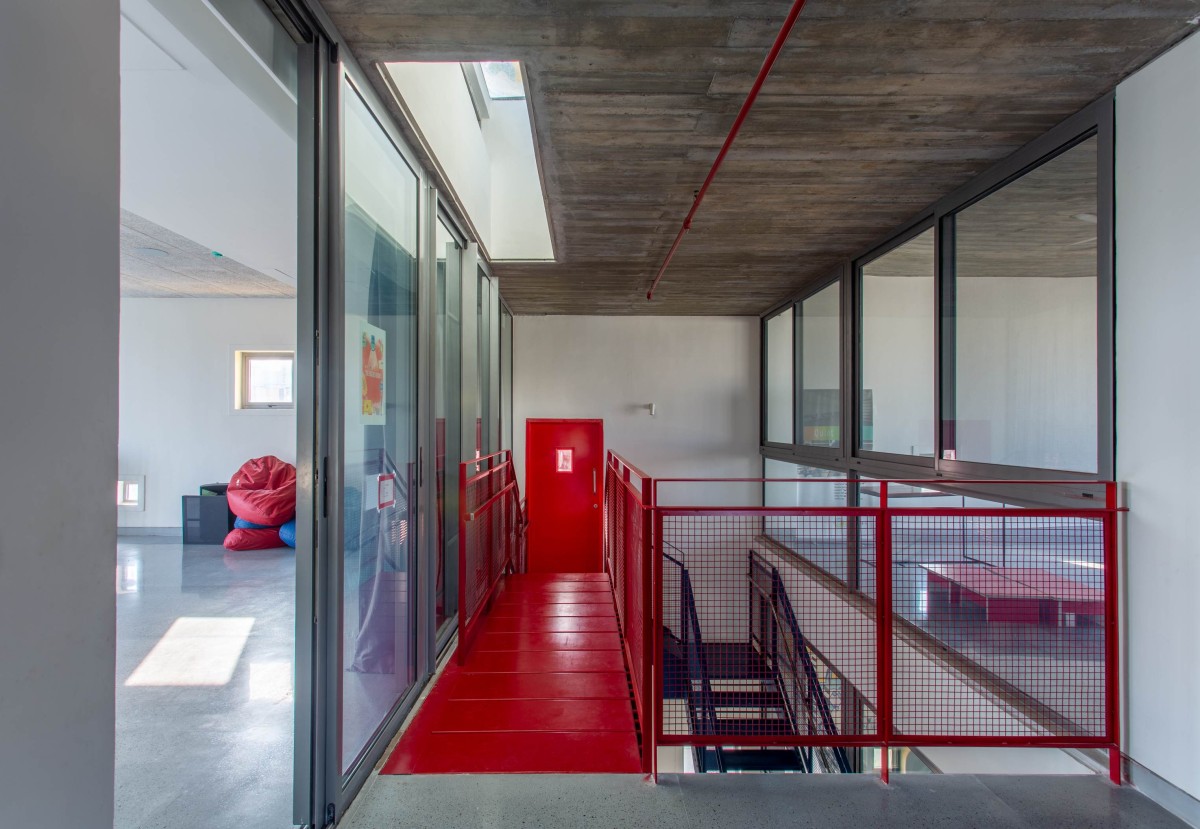 Third floor view of Learning Center at Quest by KSM Architecture