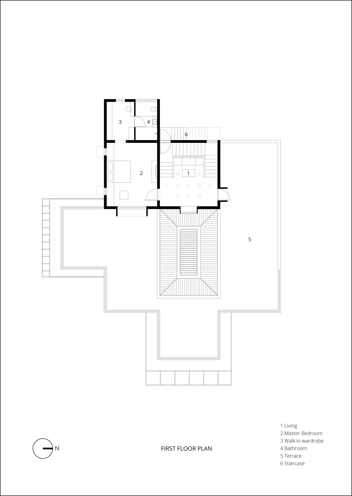 First Floor Plan of The Reaper’s Retreat by UNBOX