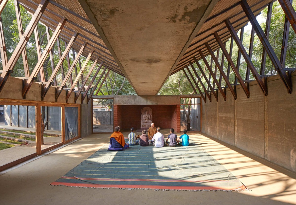 Prayer Hall of Jetavan Spiritual Center by Sameep Padora & Associates