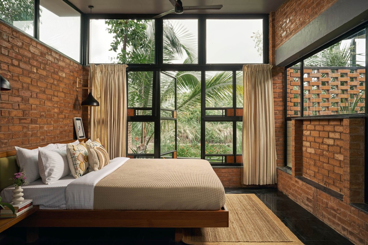 Bedroom of Habitat by The Lake by Studio Prakriya