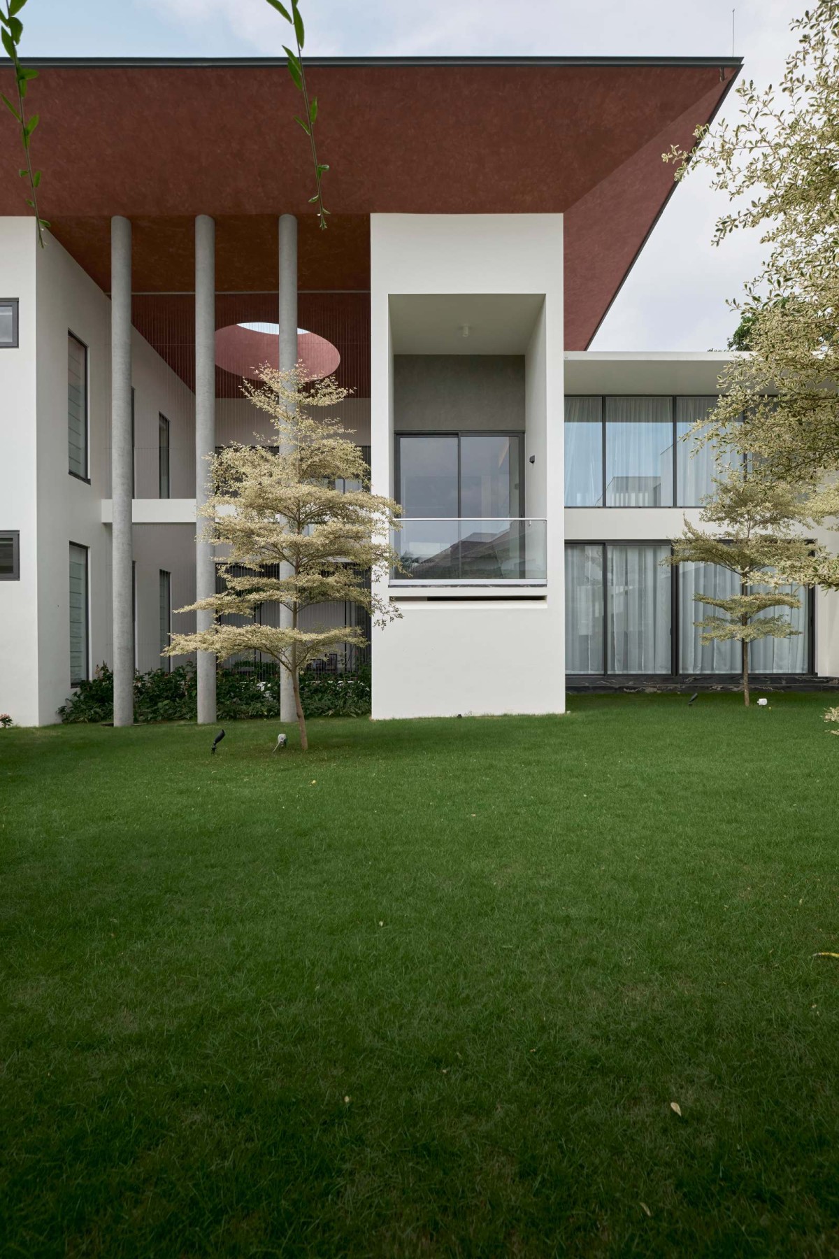 Exterior view of Payyavoor House by SOHO Architects