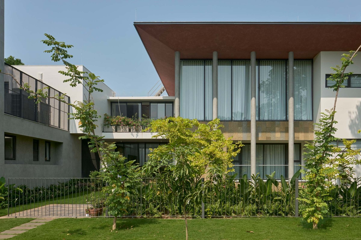 Exterior view of Payyavoor House by SOHO Architects