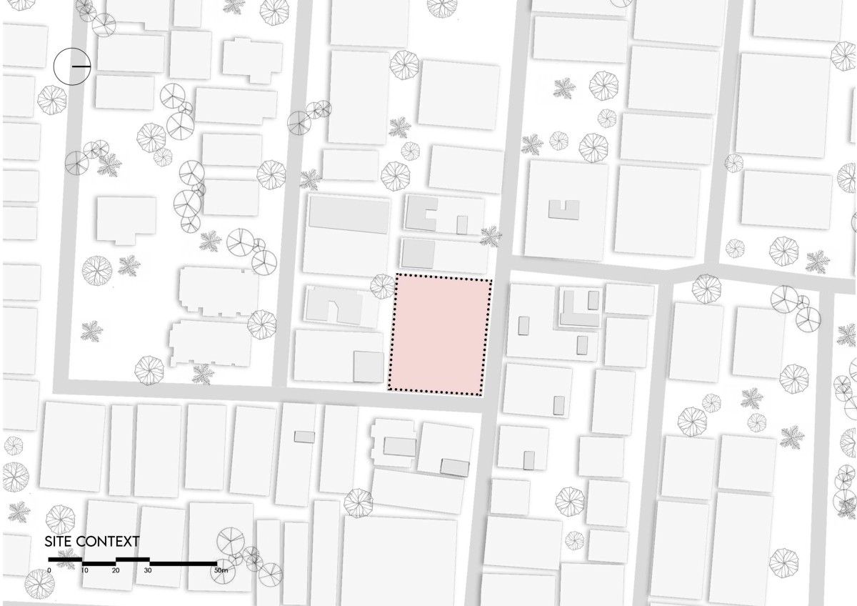 Site Plan of Open Living by Deearth Architects