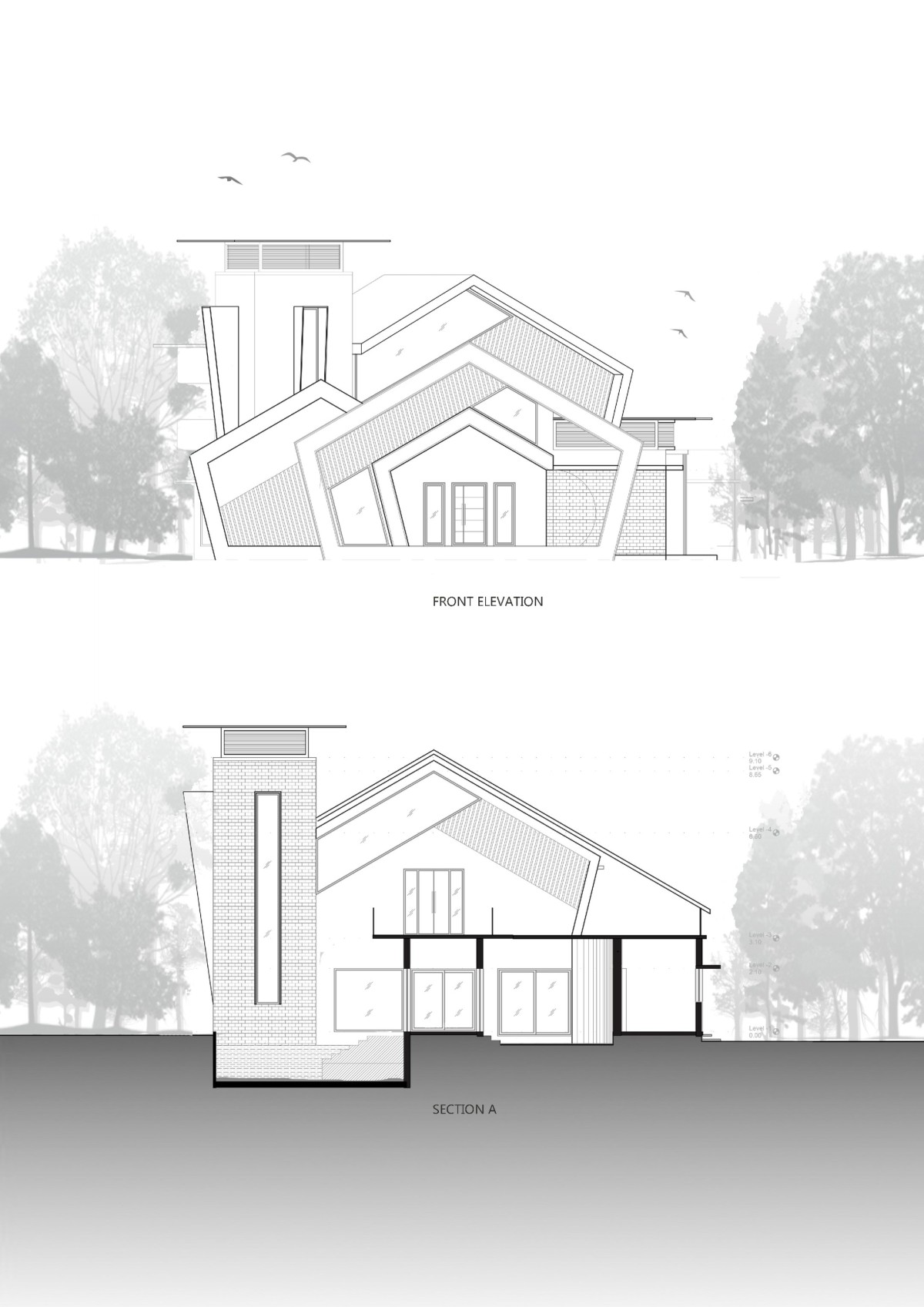 Elevation and Section of Crest by Is Design Spot