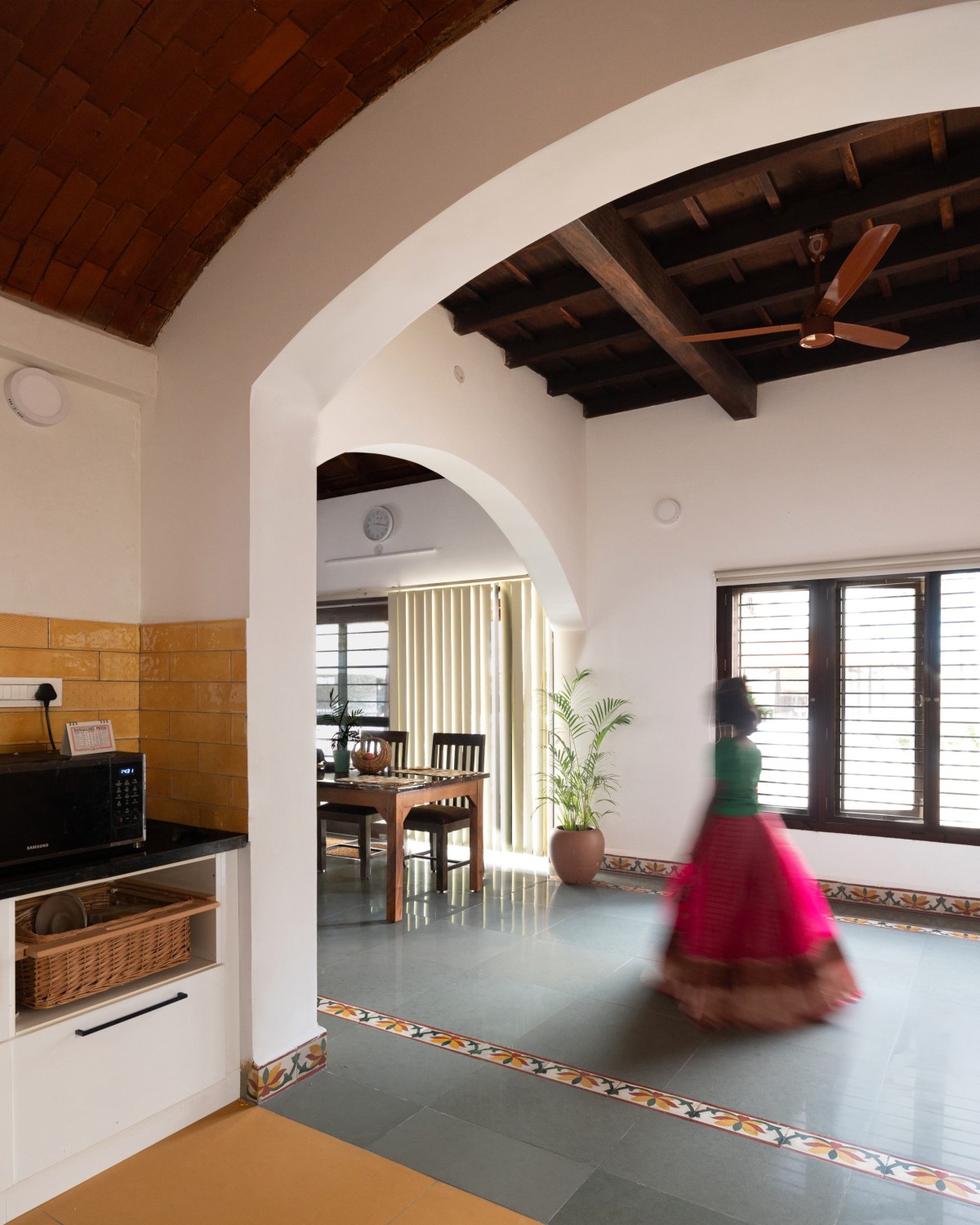 View from kitchen of Nithin Rao's Residence by Praangana Earthern Architecture