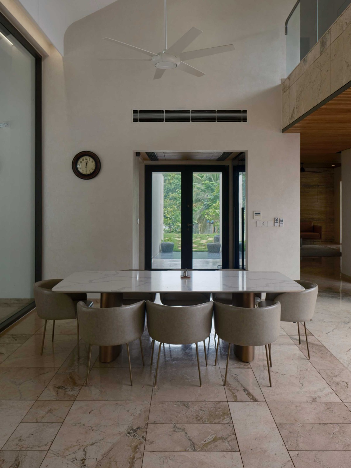 Dining of Mathamangalam House by SOHO Architects