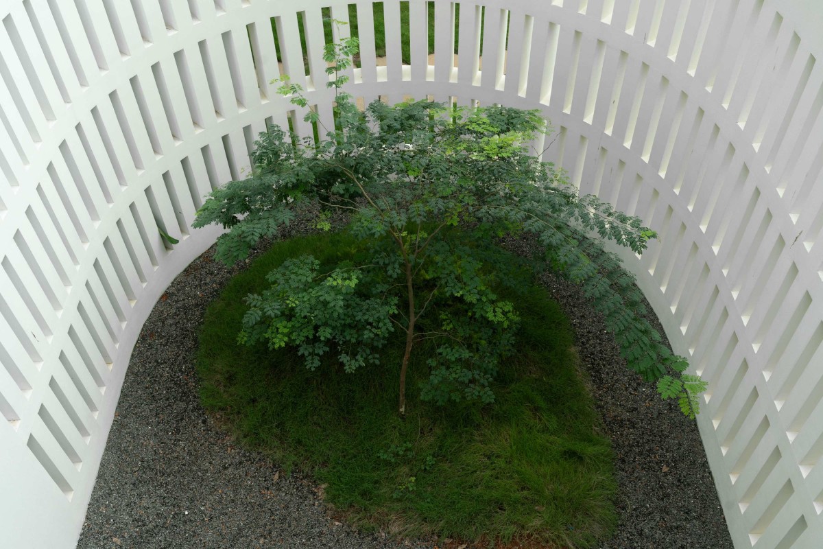 Courtyard of Mathamangalam House by SOHO Architects