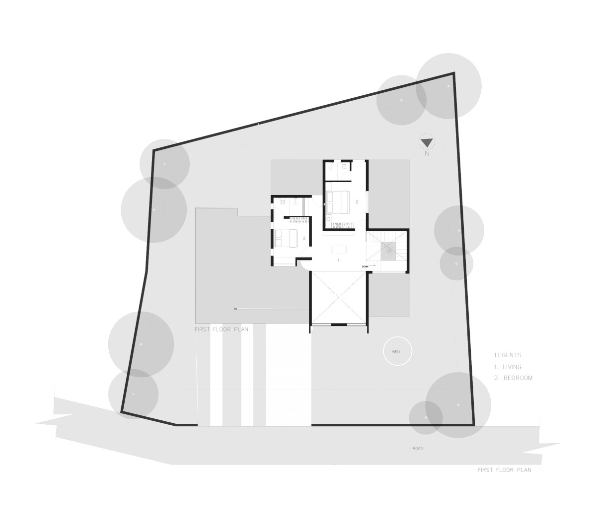 First Floor Plan of Aman by Studio Hum