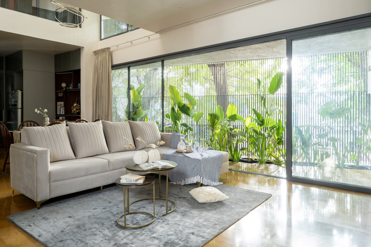 Living room of Tranquil Nest by Cohere - The Design Atelier