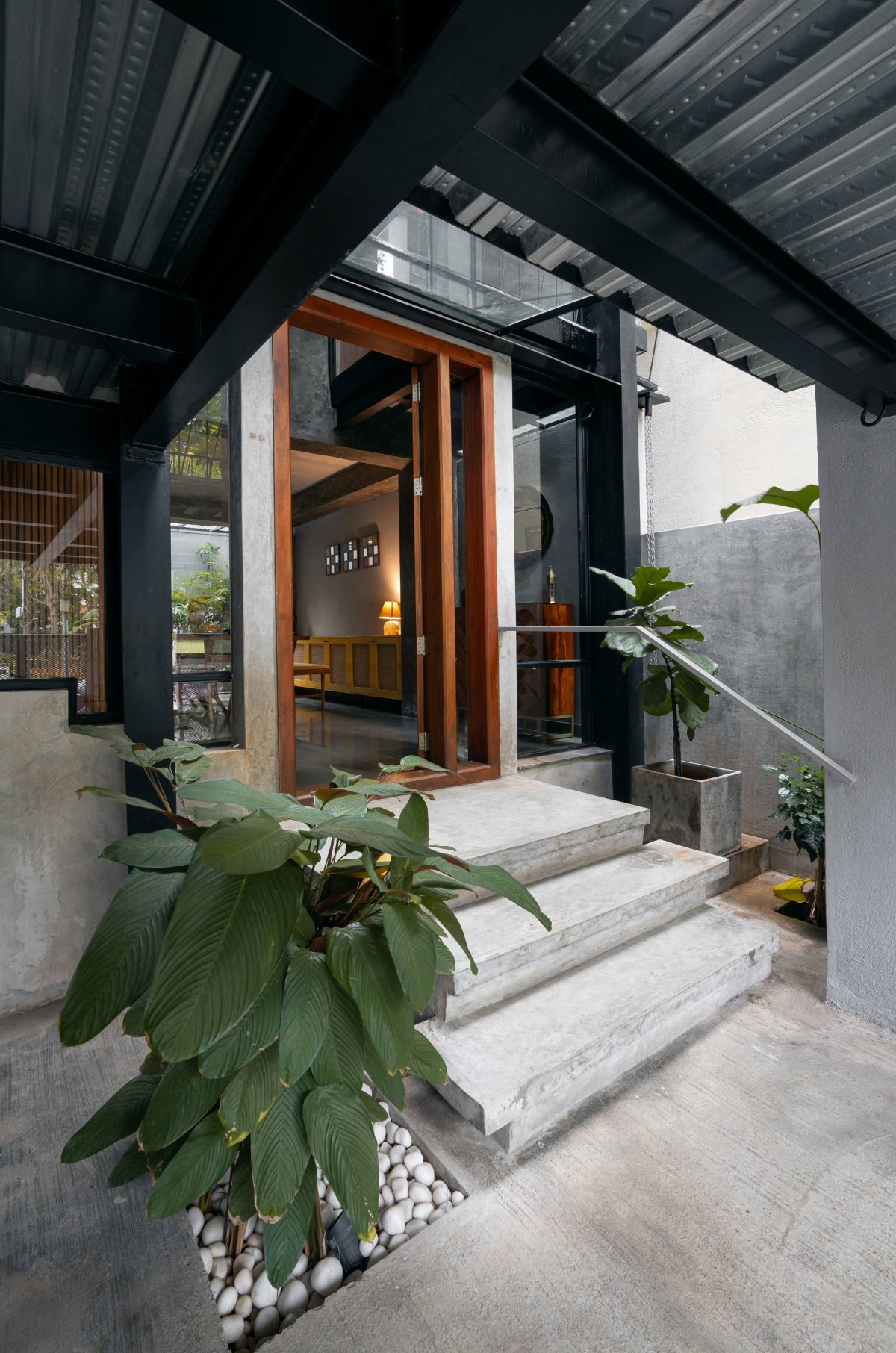 Entry of Pulley House by Studio 3Ca