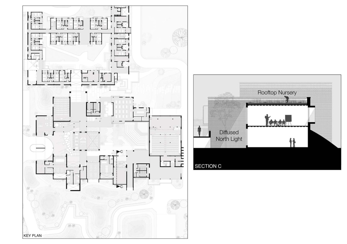 Part Section C of Bandhan Residential School of Business by Abin Design Studio