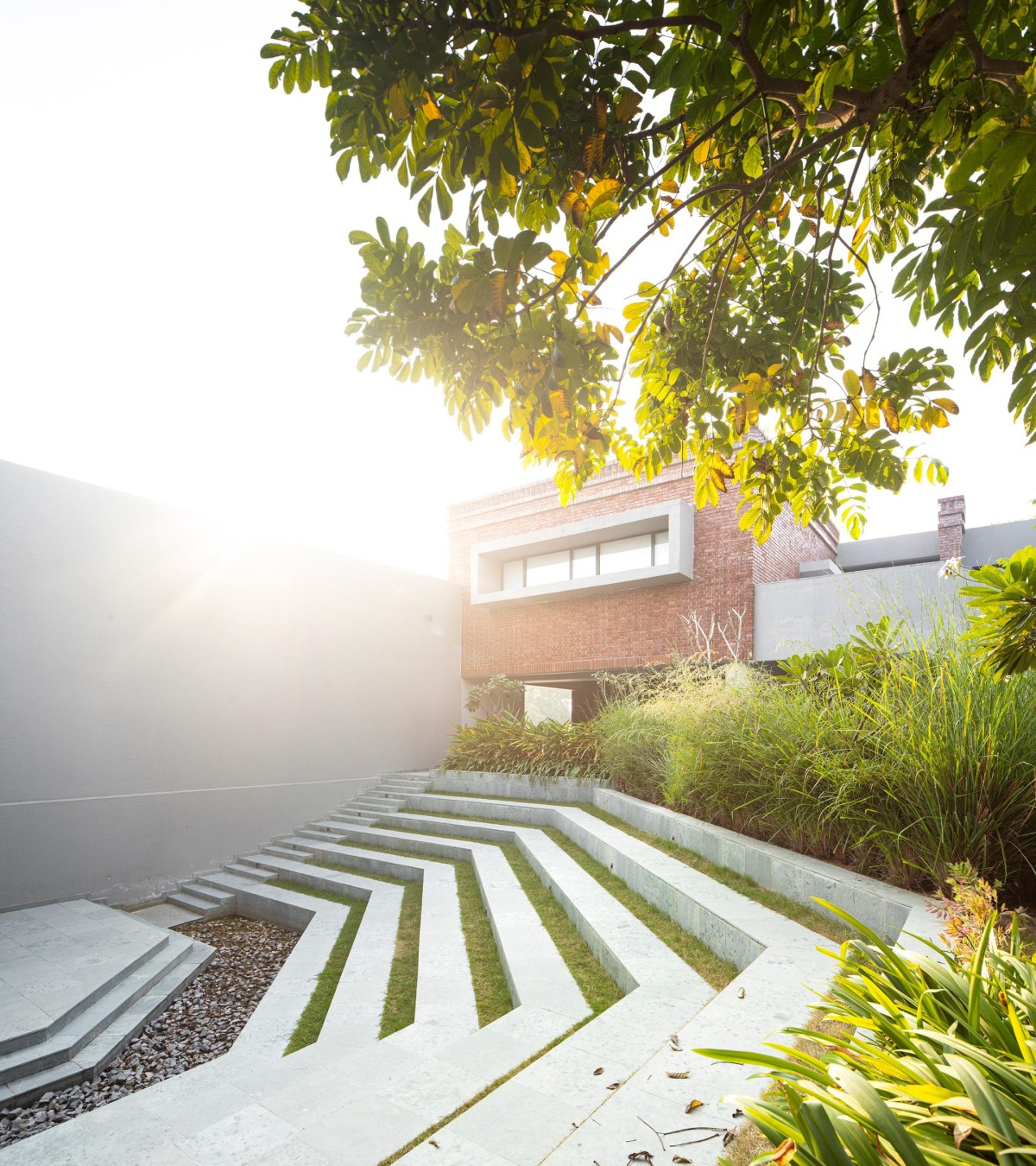 Open Air Theater of Bandhan Residential School of Business by Abin Design Studio