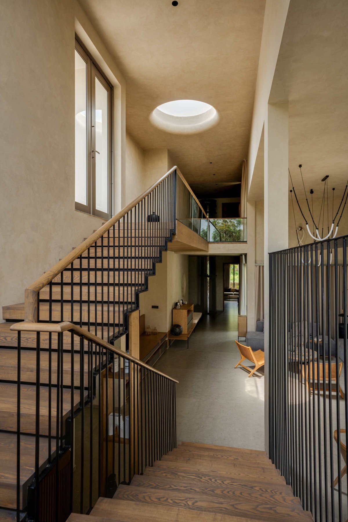 Staircase view of Maison Gris by Sabs Architects