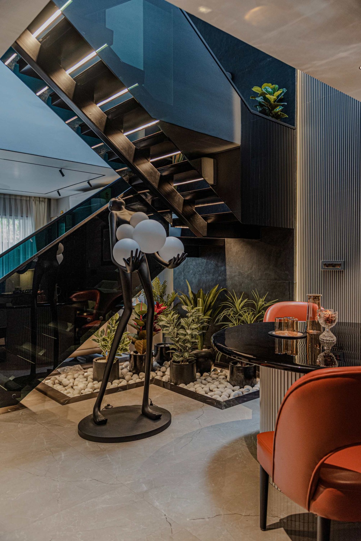 Dining to Staircase view of Residence 637 by Formsmith Architects