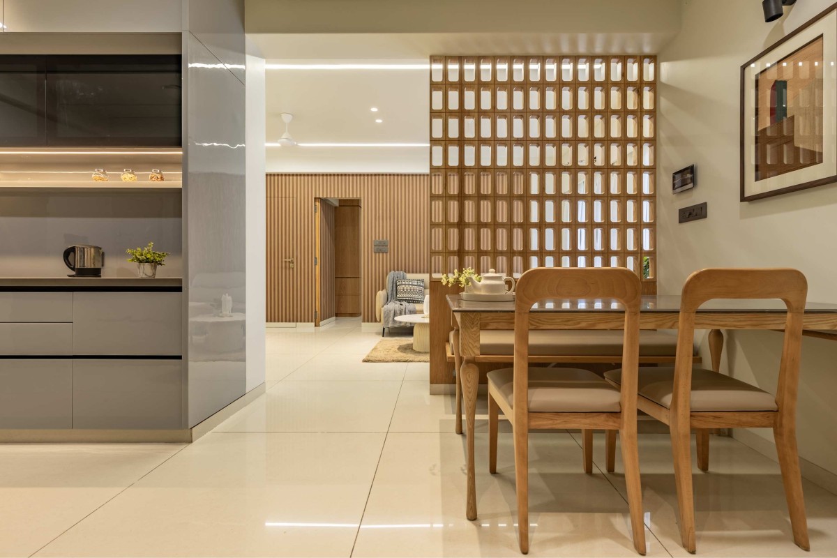 Dining & Kitchen of The Patel's Residence by a studio