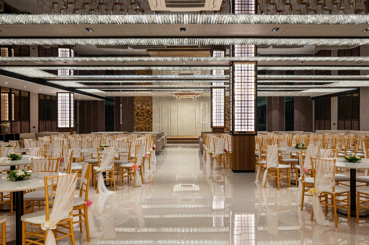 Banquet Hall of The Buddha Avenue Hotel by W5 Architects