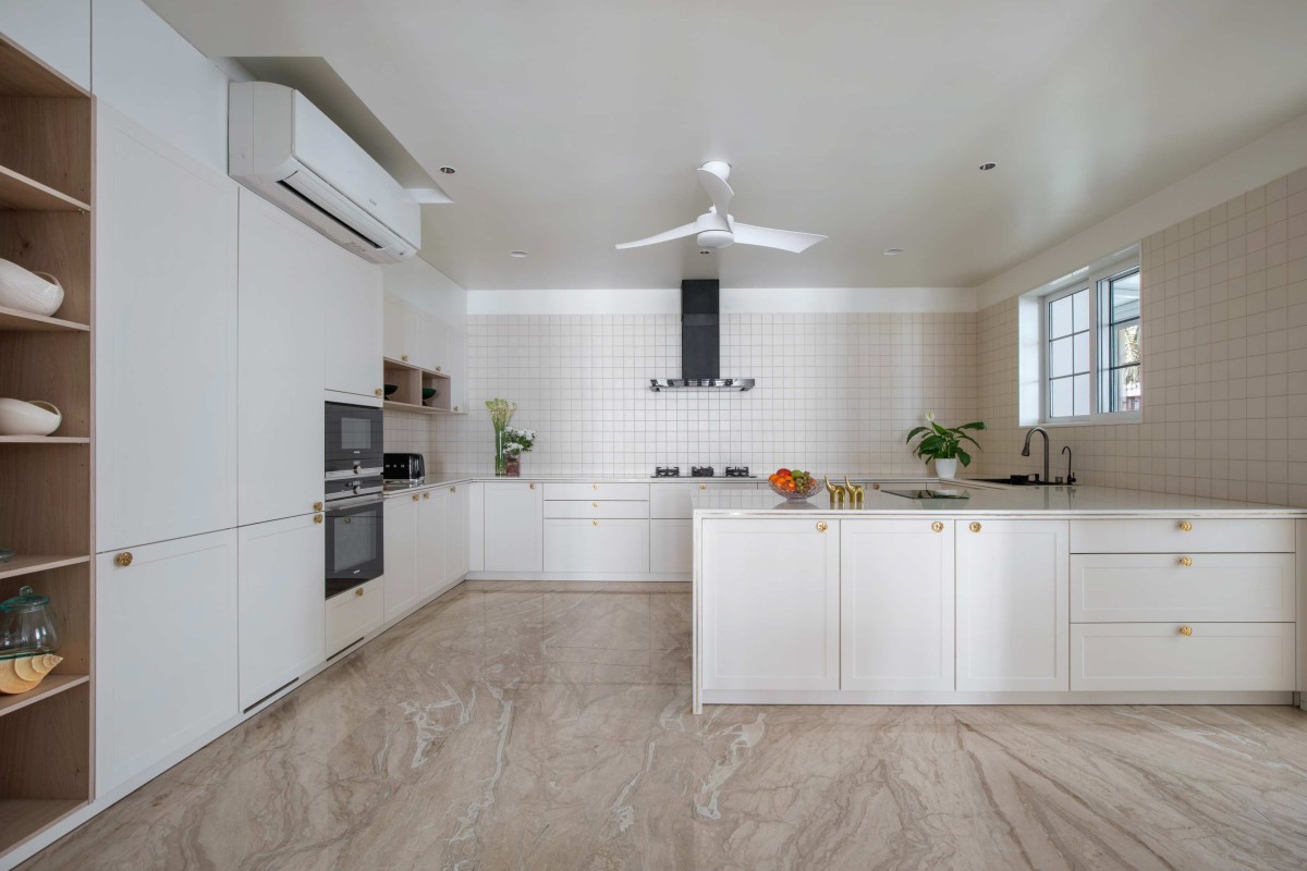 Kitchen of The Classic Dwelling by K.N. Associates