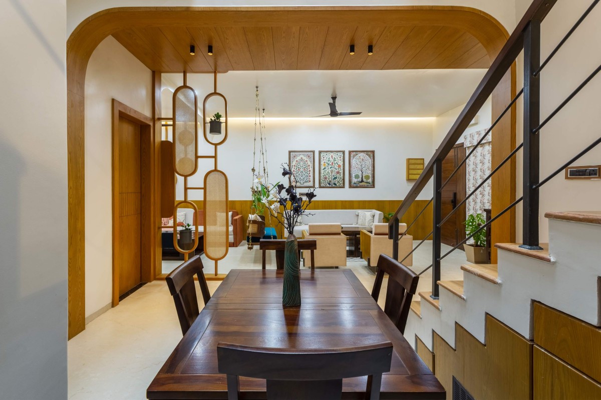 Dining of Timeless Indian Haven by One 8 Gravity Design Cell