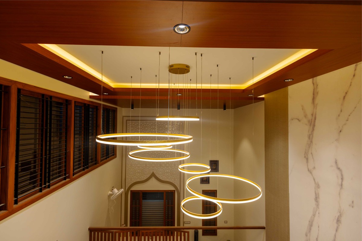 Chandelier of Neha's Residence by Hestia DS LLP