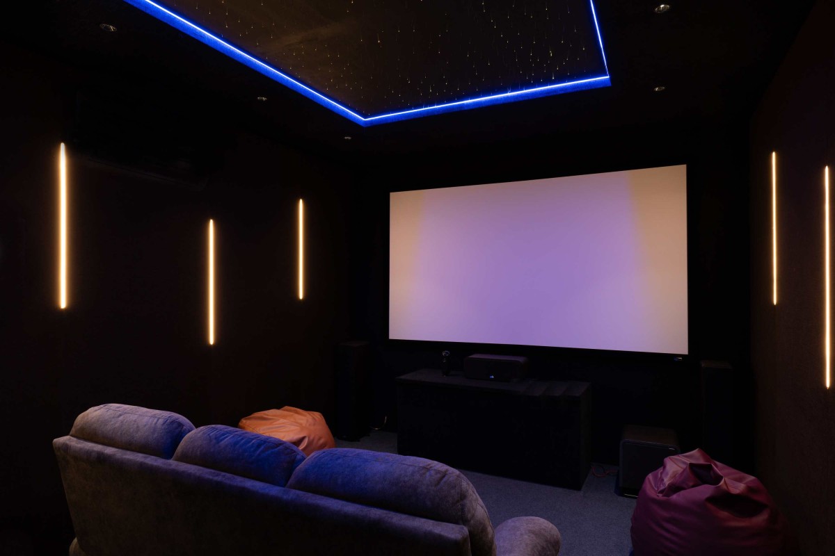 Home Theater of The Cube by Nestcraft Architecture