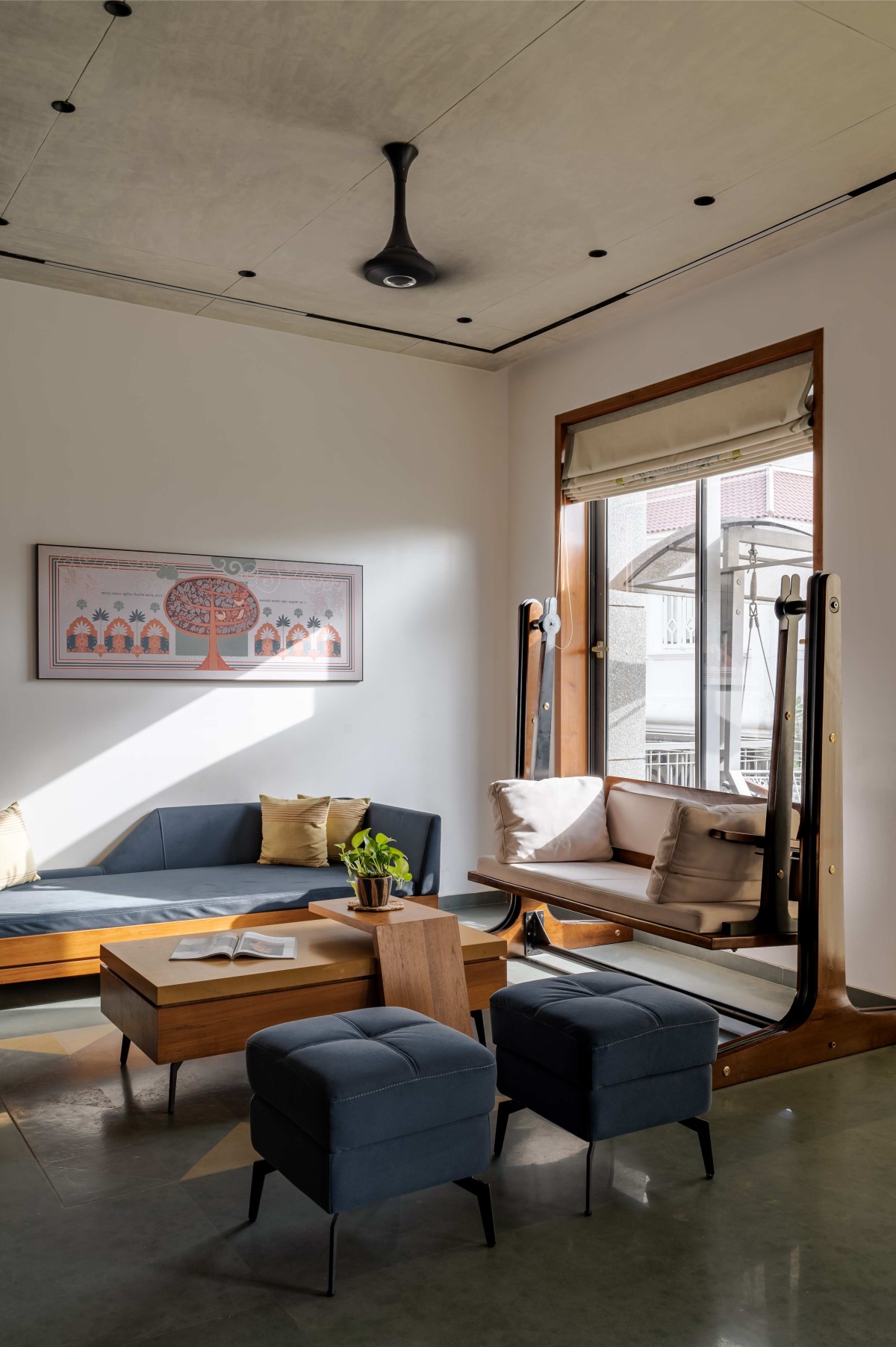 Living room of Leelamrut by Design Team Architects