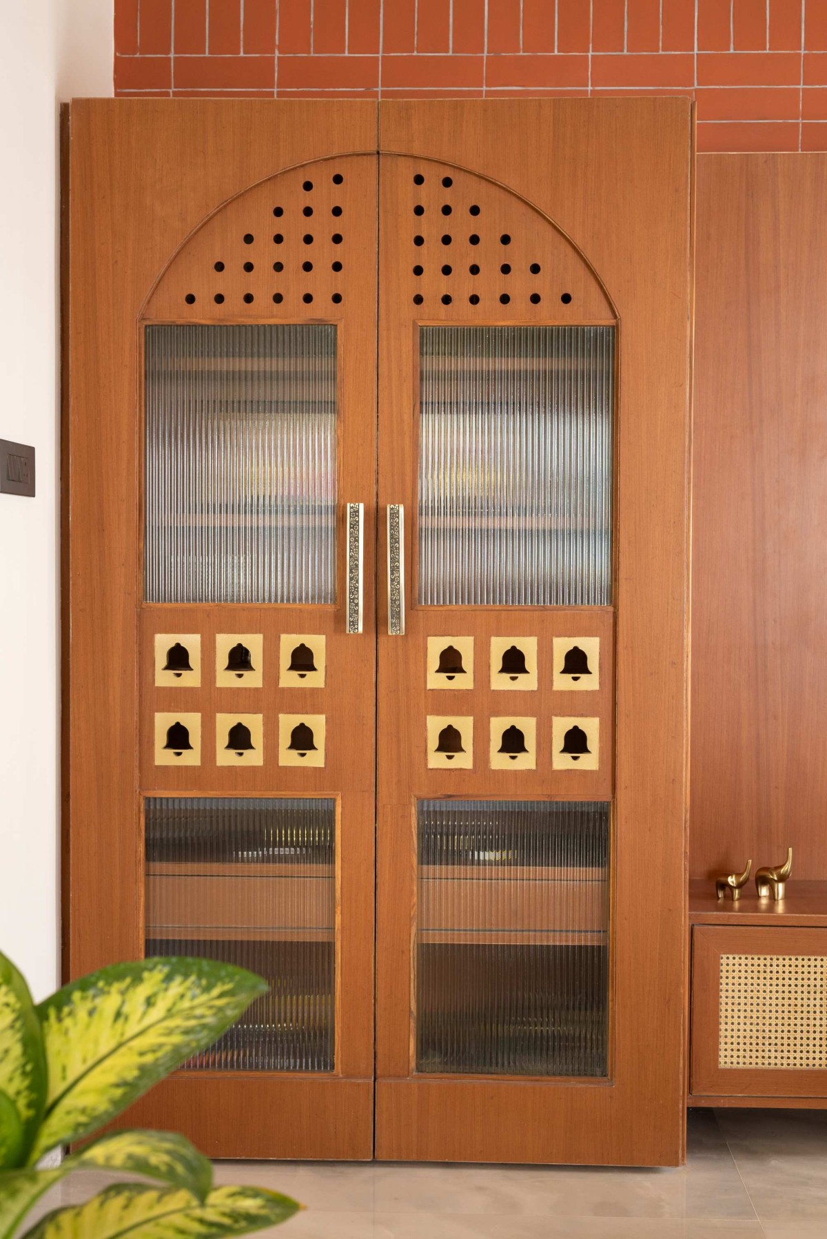 Pooja Room (Mandir) of The Nest by OSKP Shelter Design