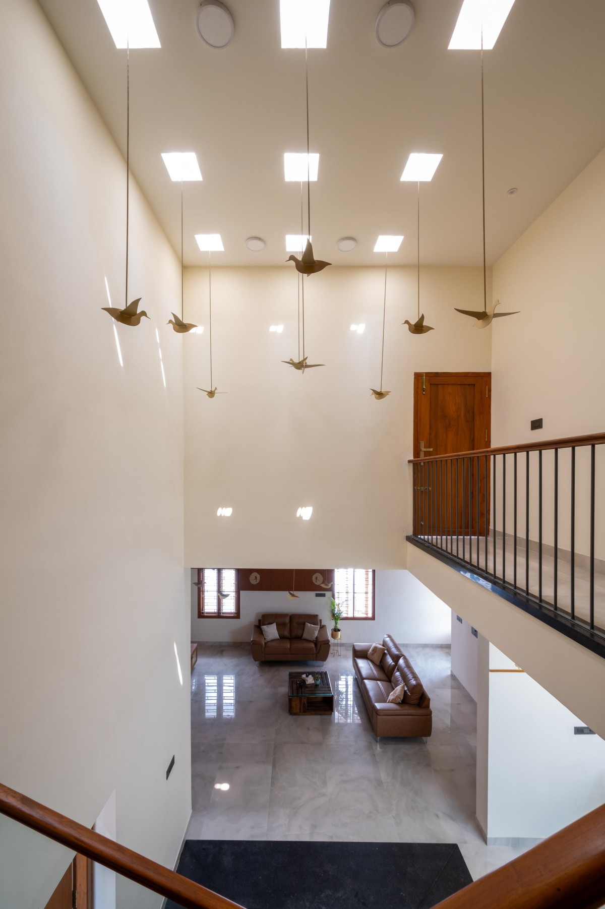 View from staircase of The Nest by OSKP Shelter Design