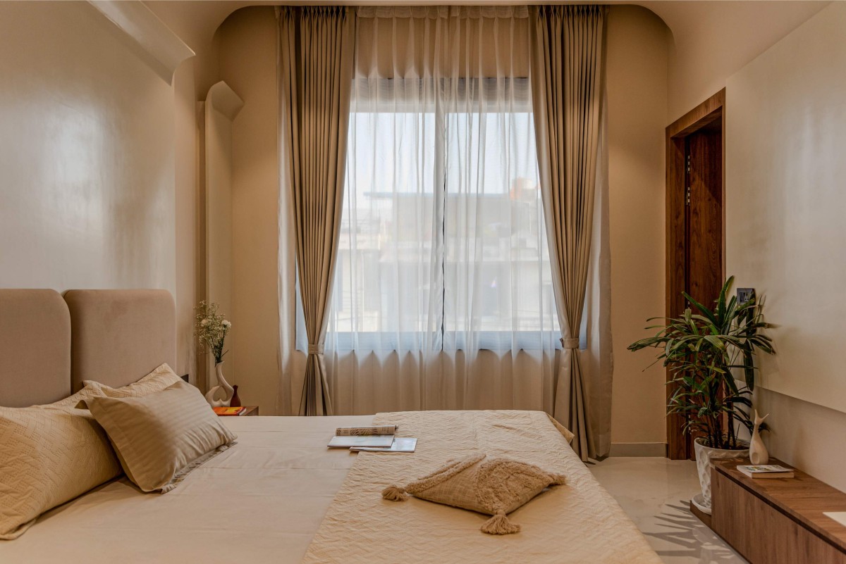 Bedroom 2 of The Lightwell Farmhouse by Studio Symposium