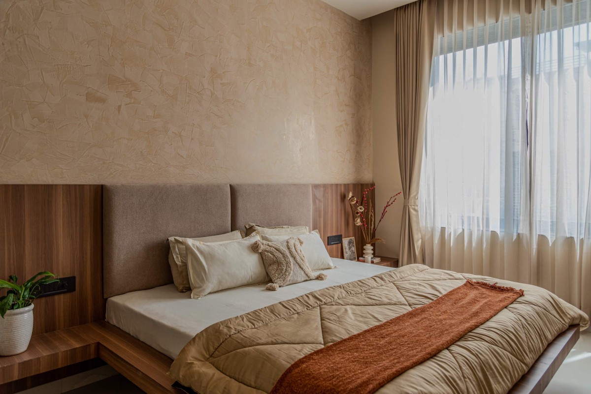 Bedroom of The Lightwell Farmhouse by Studio Symposium