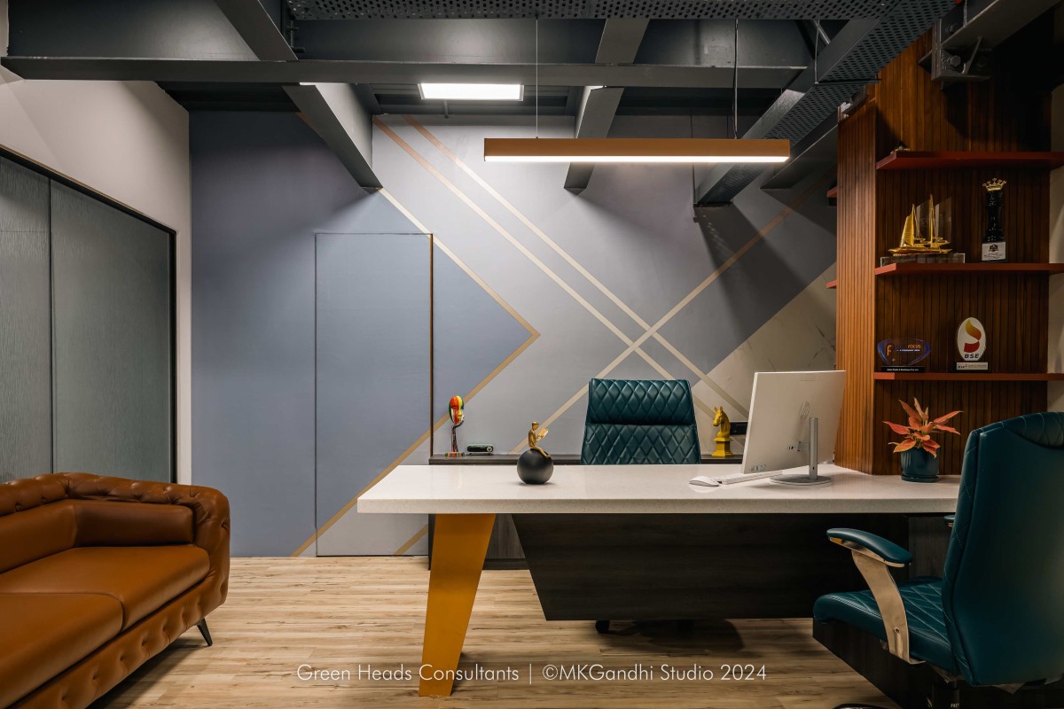 MD cabin 1 of Aztech Fluids & Machinery Ltd. by Green Heads Consultants LLP