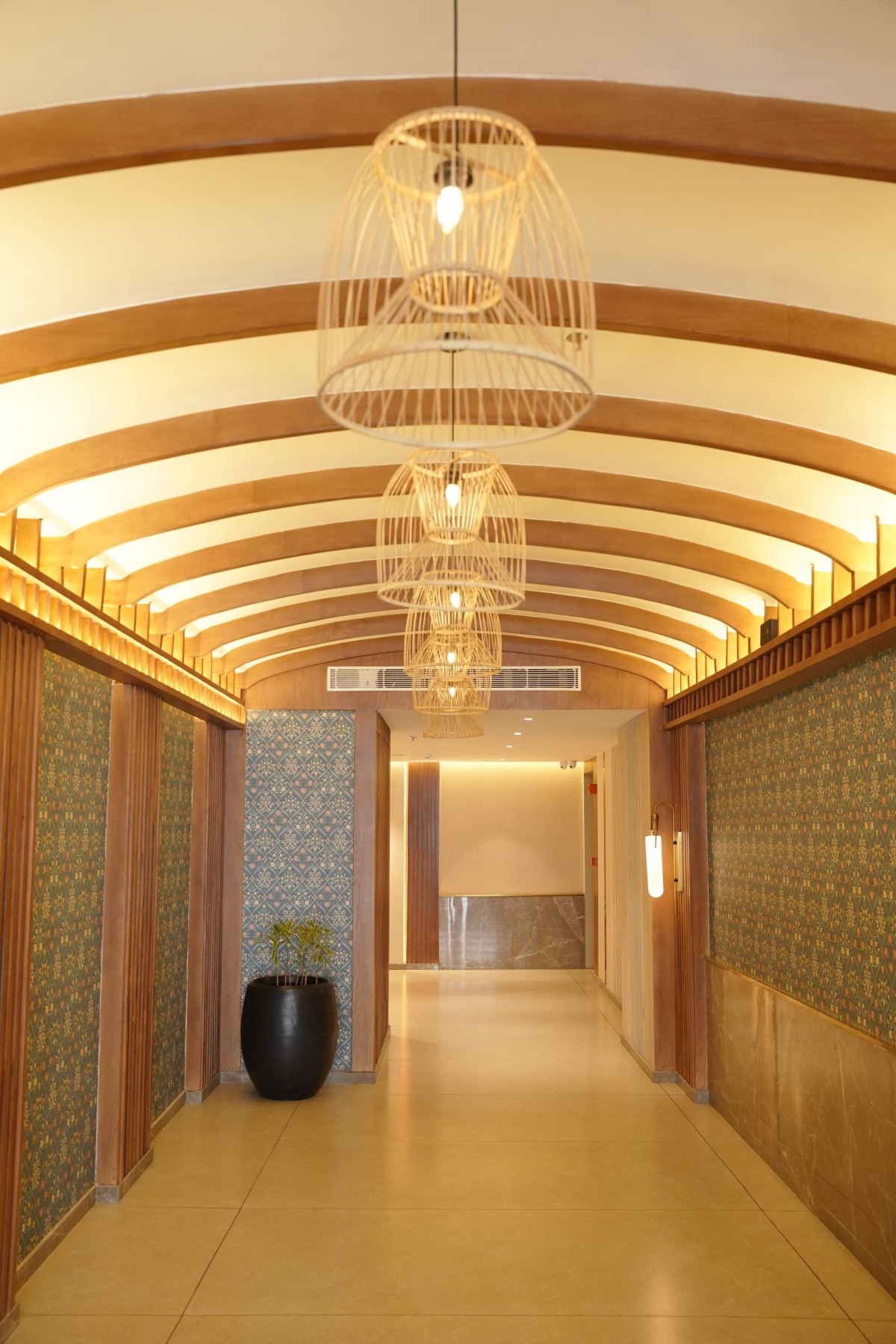 Lobby of Swagath Restaurant & Bar by The Architects Collaborative