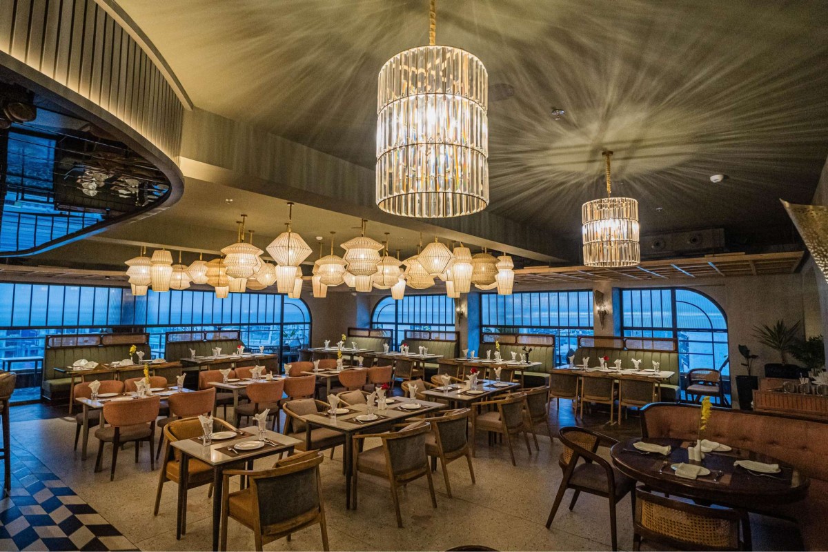 Formal dining of Swagath Restaurant & Bar by The Architects Collaborative